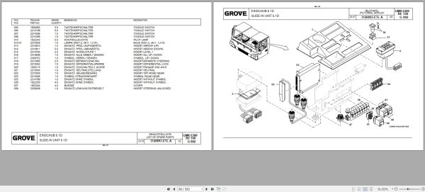 Grove Crane GMK 6300 Spare Parts List 3161408 2008 (2)