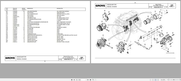 Grove Crane GMK 6300L 1 Spare Parts List 4170798R 2018 (2)