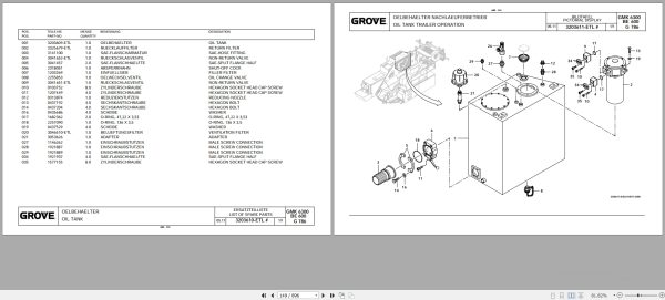 Grove Crane GMK 6300L Spare Parts List 3183757A 2011 (2)