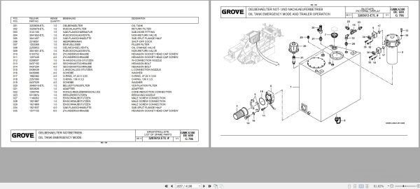 Grove Crane GMK 6300L Spare Parts List 3183757B 2011 (2)