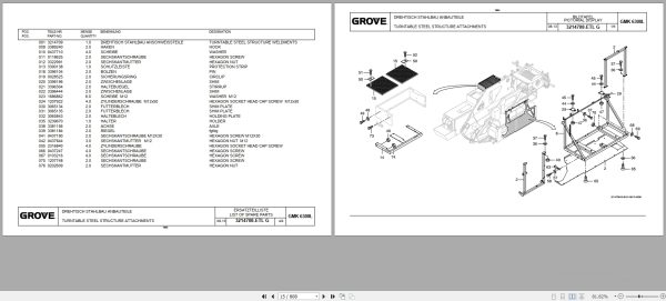 Grove Crane GMK 6300L Spare Parts List 3183757BL 2013 (2)