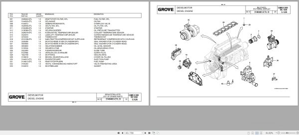 Grove Crane GMK 6300L Spare Parts List 3183757BU 2014 (2)