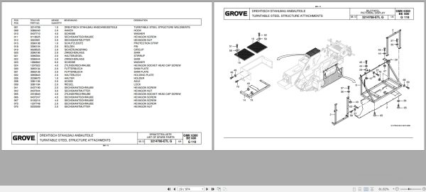 Grove Crane GMK 6300L Spare Parts List 3206258BC 2015 (2)