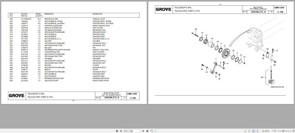 Grove Crane GMK 6300L Spare Parts List 3206258BL 2013 (2)