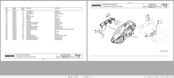 Grove Crane GMK 6400 Spare Parts 3183738 2012 (2)