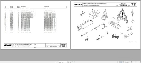 Grove Crane GMK 6400 Spare Parts List 3206250B 2017 (2)