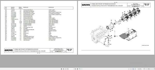 Grove Crane GMK 7450 Spare Parts List 3112953 2013 (2)