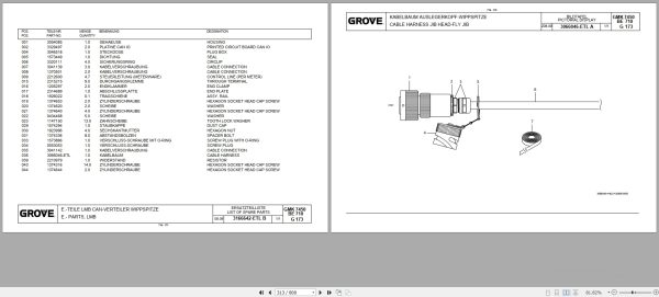 Grove Crane GMK 7450 Spare Parts List 3183750fi 2015 (2)