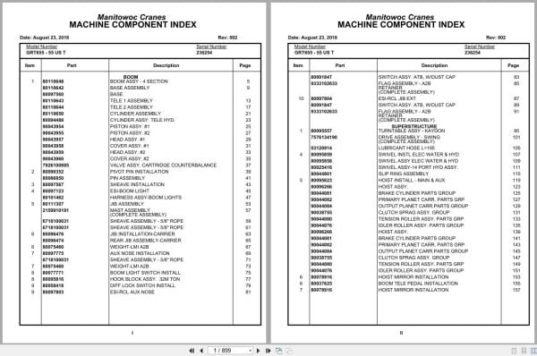Grove Crane GRT655   55US T 236254 Parts Manual 2018 (1)