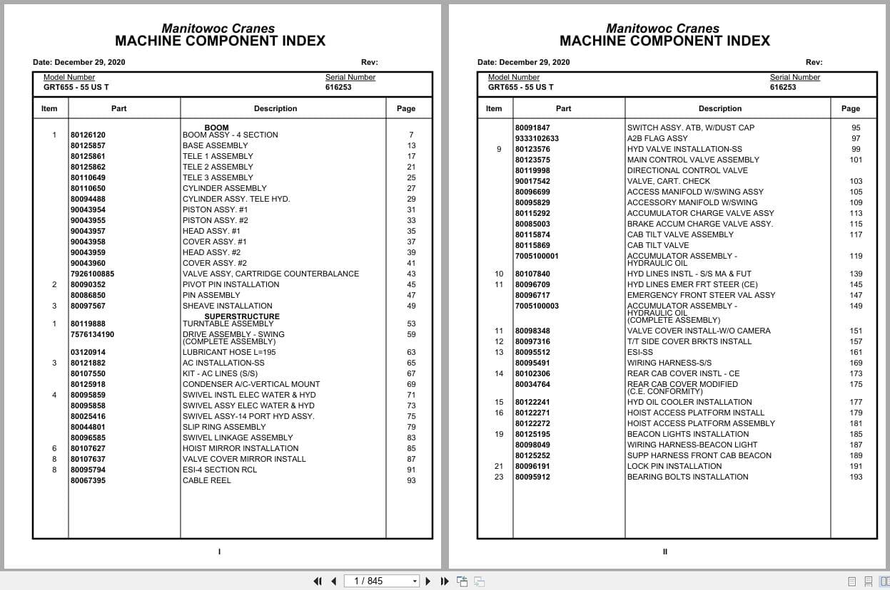 Grove Crane GRT655   55US T 616253 Parts Manual 2020 (1)