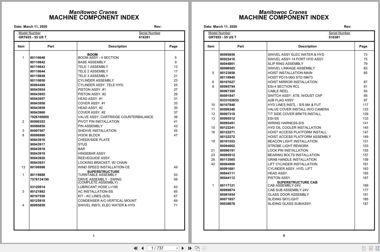 Grove Crane GRT655   55US T 616381 Parts Manual 2020 (1)