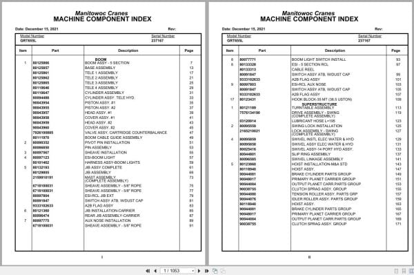 Grove Crane GRT655L 237167 Parts Manual 2021 (1)