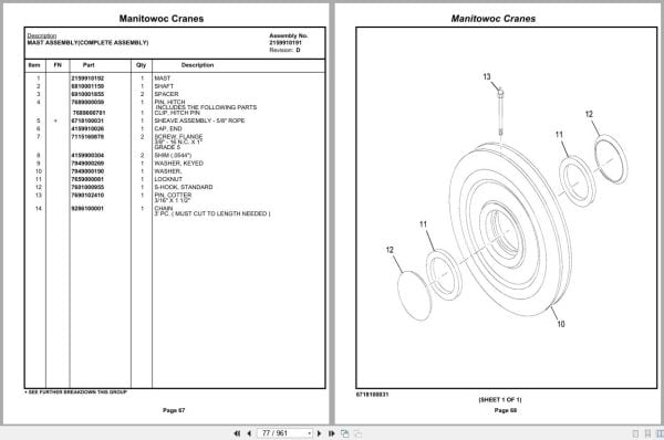 Grove Crane GRT655L   55US 236641 Parts Manual 2019 (2)