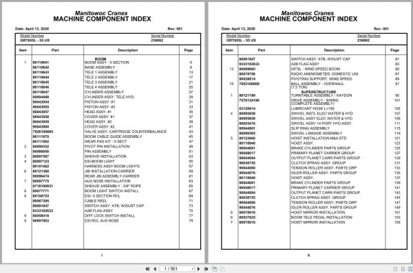 Grove Crane GRT655L   55US 236862 Parts Manual 2020 (1)