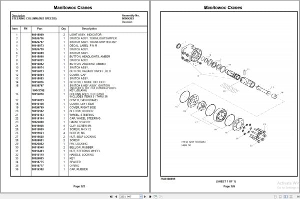 Grove Crane GRT655L 55US 619001 Parts Manual 2021 (2)