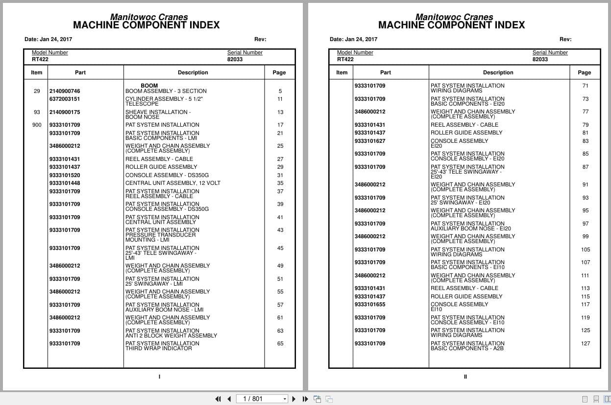 Grove Crane RT422 82033 Parts Manual 2017 (1)