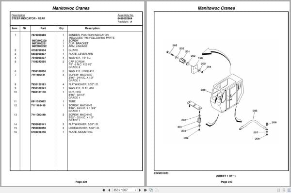 Grove Crane RT500C 220432 Parts Manual 2014 (2)
