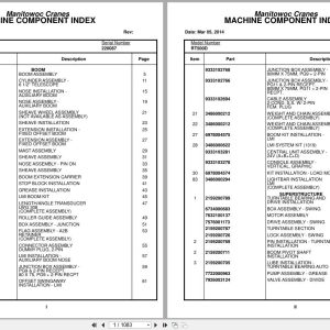 Grove Crane RT500D 220087 Parts Manual 2014 (1)