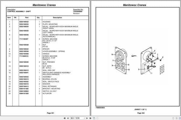Grove Crane RT500DXL 220193 Parts Manual 2014 (2)
