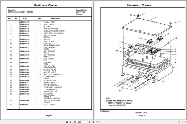 Grove Crane RT518C 69859 Parts Manual 2021 (2)