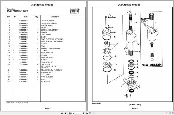 Grove Crane RT520 41922 Parts Manual 2013 (2)