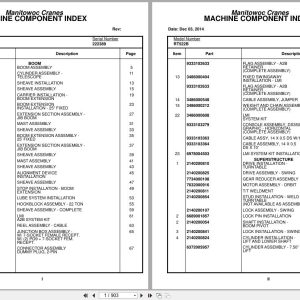 Grove Crane RT522B 222389 Parts Manual 2014 (1)