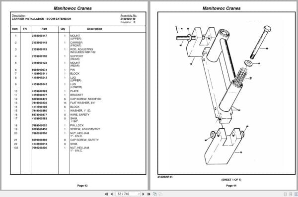 Grove Crane RT528B 69124 Parts Manual 2014 (2)
