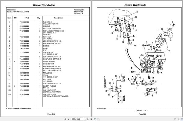 Grove Crane RT528C 70468 Parts Manual 2003 (2)