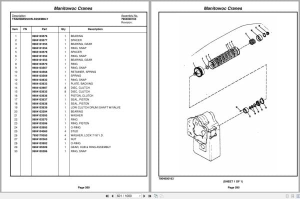 Grove Crane RT528C 71249 Parts Manual 2016 (2)