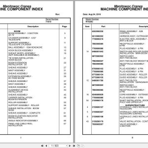 Grove Crane RT528C 71619 Parts Manual 2016 (1)