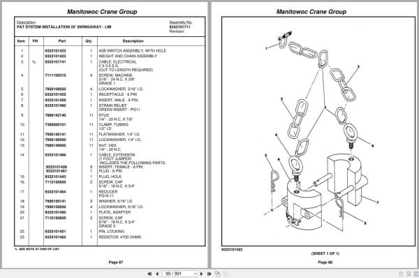Grove Crane RT528C 76601 Parts Manual 2007 (2)