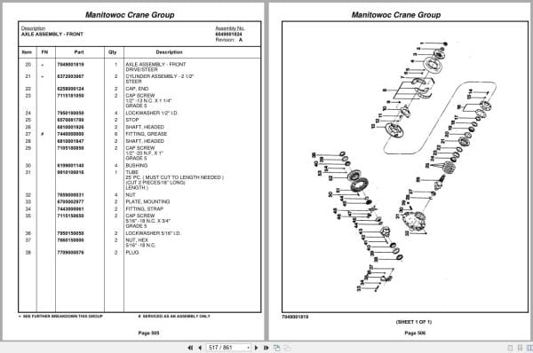 Grove Crane RT528C 84260 Parts Manual 2004 (2)