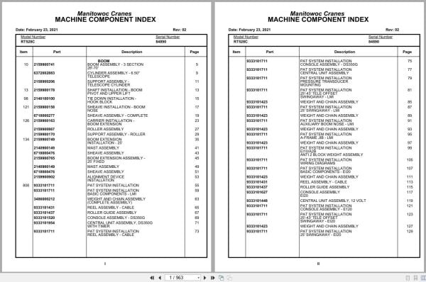 Grove Crane RT528C 84890 Parts Manual 2021 (1)