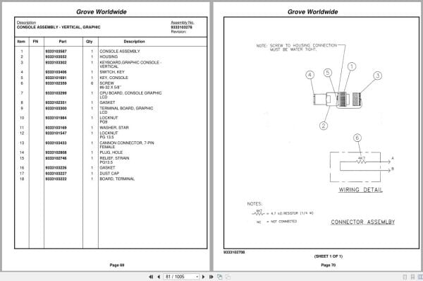 Grove Crane RT530D 82907 Parts Manual 2003 (2)