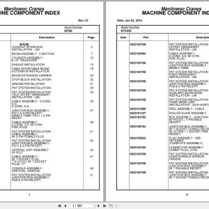 Grove Crane RT530D 83789 Parts Manual 2010 (1)