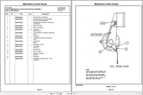Grove Crane RT530D 84385 Parts Manual 2005 (2)