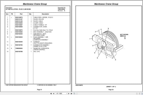 Grove Crane RT530E 2 226804 Parts Manual 2007 (2)
