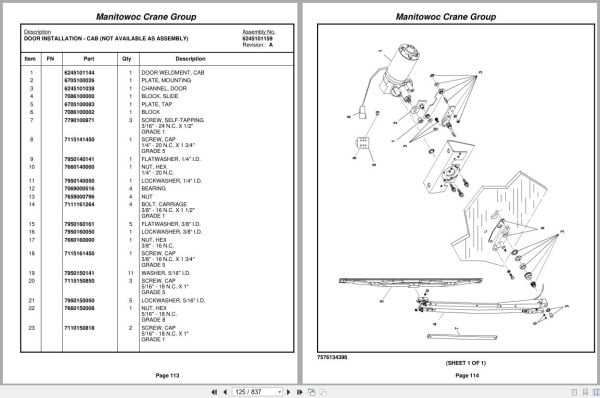 Grove Crane RT530E 2 226835 Parts Manual 2007 (2)