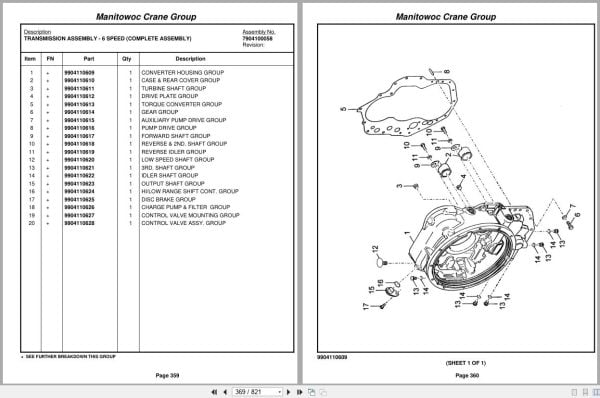 Grove Crane RT530E 2 227307 Parts Manual 2009 (2)