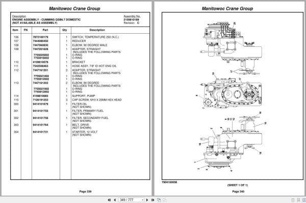 Grove Crane RT530E 2 227385 Parts Manual 2007 (2)