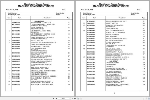 Grove Crane RT530E 2 227634 Parts Manual 2008 (1)