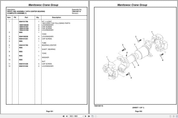 Grove Crane RT530E 2 227634 Parts Manual 2008 (2)