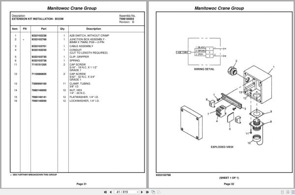 Grove Crane RT530E 2 227885 Parts Manual 2007 (2)