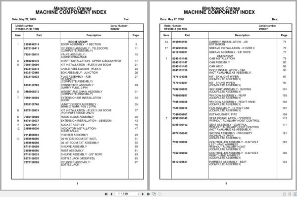 Grove Crane RT530E 2 228697 Parts Manual 2009 (1)