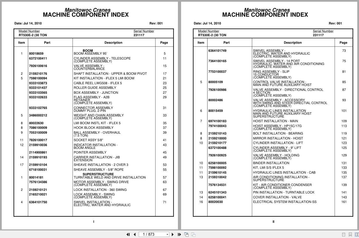 Grove Crane RT530E 2 231117 Parts Manual 2010 (1)