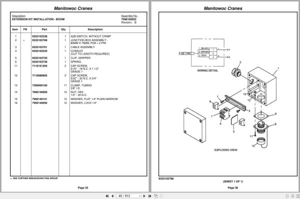 Grove Crane RT530E 2 231352 Parts Manual 2010 (2)
