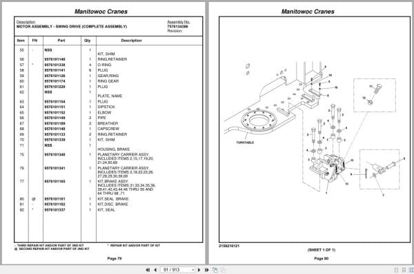 Grove Crane RT530E 2 231359 Parts Manual 2010 (2)