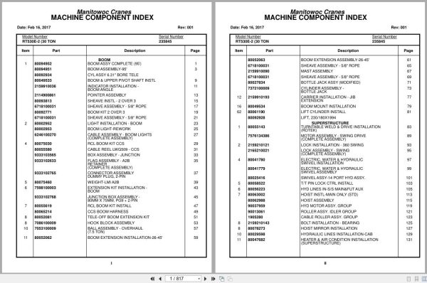 Grove Crane RT530E 2 235845 Parts Manual 2017 (1)