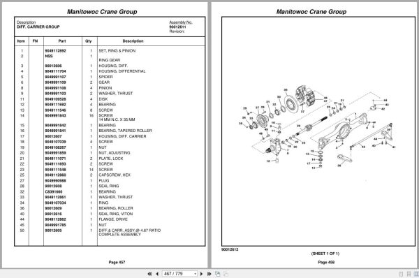 Grove Crane RT530E 2 258099 Parts Manual 2008 (2)