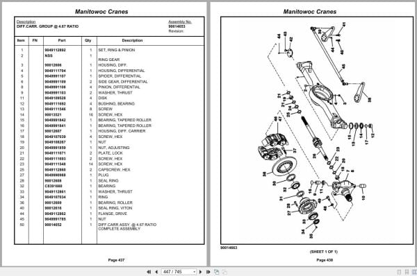 Grove Crane RT530E 2 258174 Parts Manual 2009 (2)